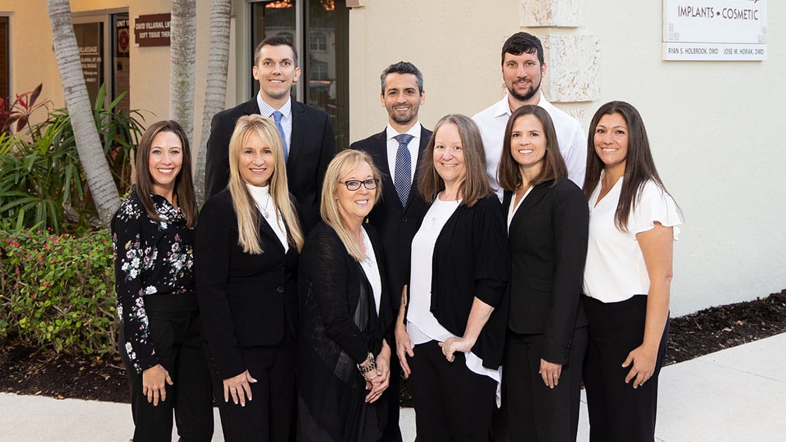 Group Photo front of building